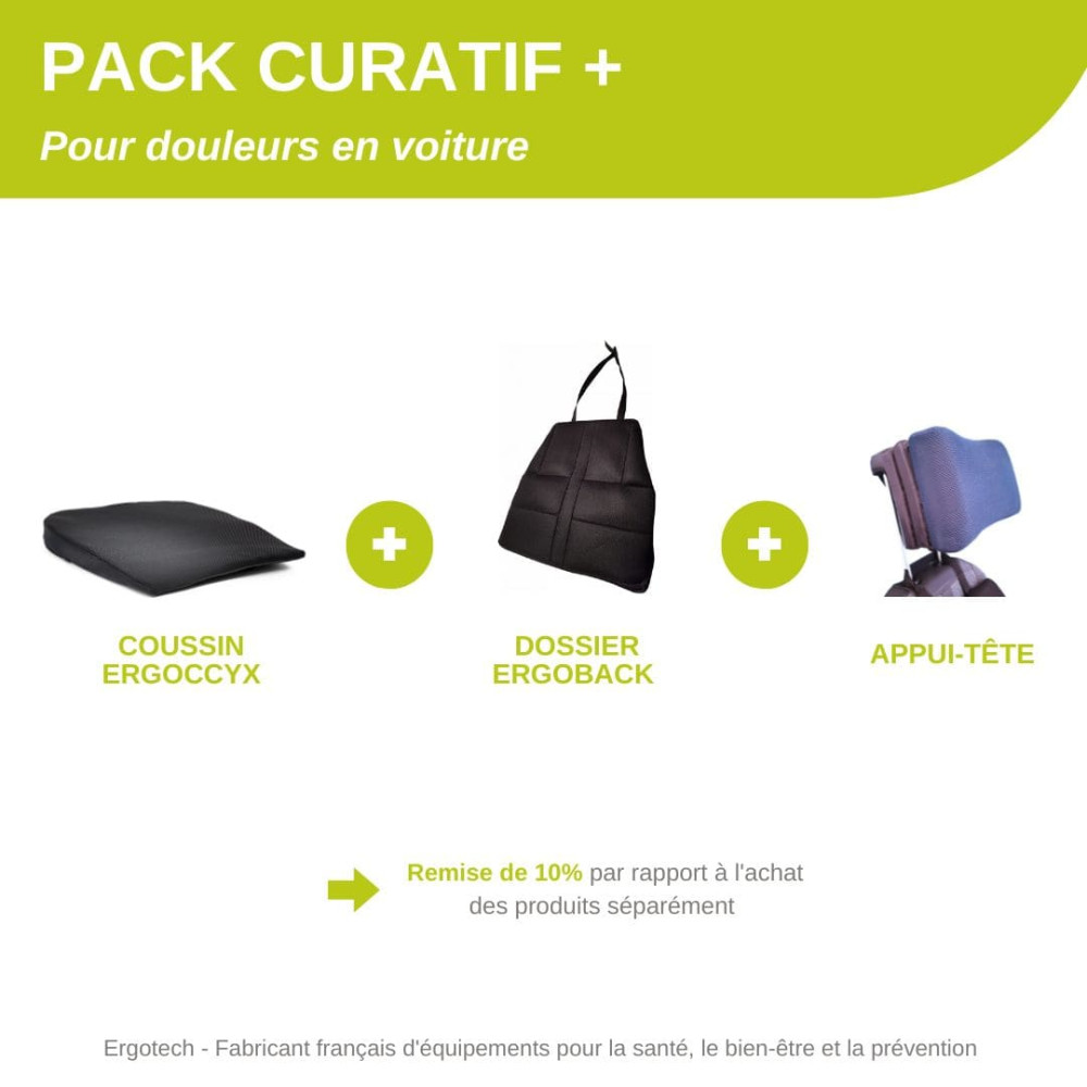 Pack thérapeutique Coussin + Dossier - Go2 Sante