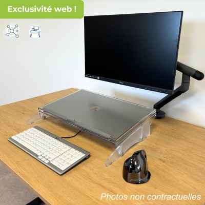 ergonomic set for computer workstation