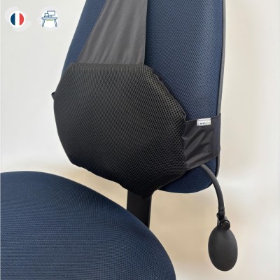 inflatable lumbar support for office chairs