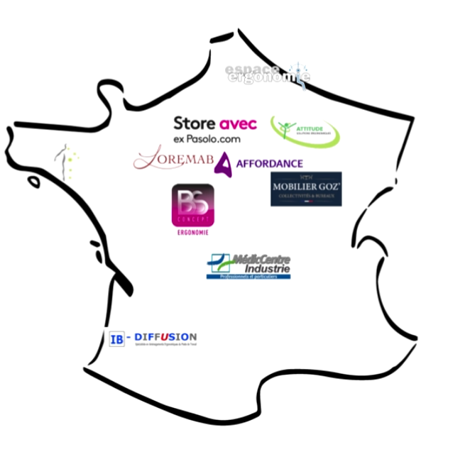Carte de nos revendeurs de fauteuils en France