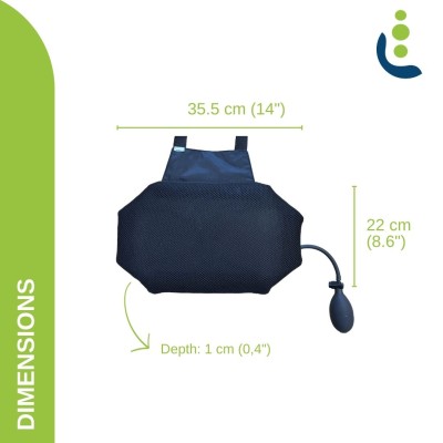 inflatable lumbar cushion for driving